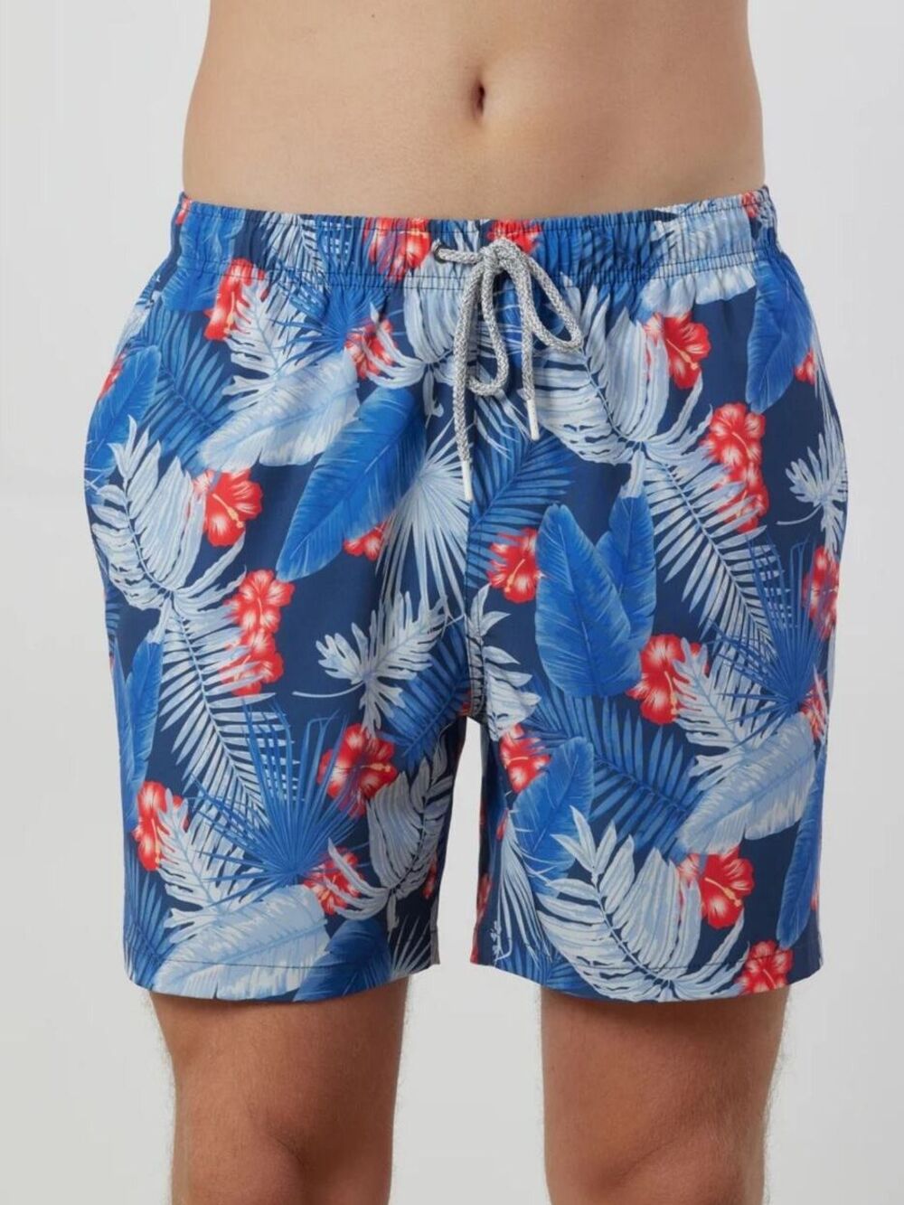 RAINFOREST MEN'S SWIM TRUNKS XL NAVY HOT TROPICS
